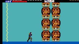 Sega Master System Shinobi (1988) Boss Run - No Damage All 5 Bosses