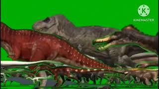 Upgraded Dinosaur Stampede From Meteor Green Screen