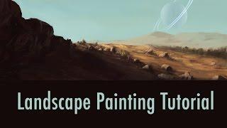 Landscape Painting Tutorial From Imagination | GrawvyRobber