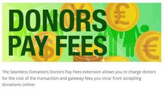 Seamless Donations Donors Pay Fees