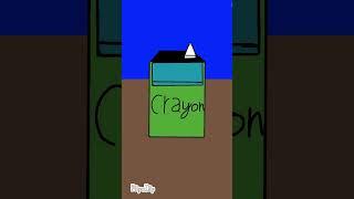 The white Crayon #forgotten #shorts #animation #flipaclip