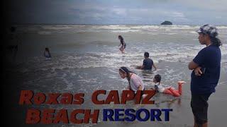 swimming  ‍️ and having fun on the aggressive waves roxas city capiz #beach