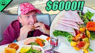 What $6000 Gets You on Ethiopian Airlines! First Class Food in East Africa!