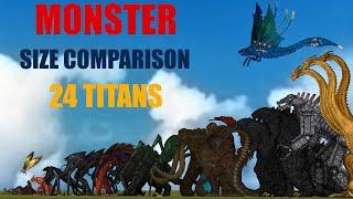 Monsterverse Size Comparison / ANIMATION all Titans