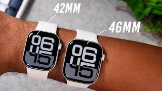 Apple Watch Series 10 - 42mm vs 46mm Size Comparison on Wrist!