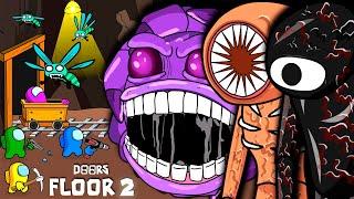 AMONG US in DOORS FLOOR 2 vs Figure, Grumble, Seek & Gloombats | Toonz Animation