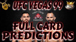 UFC VEGAS 99 FULL CARD PREDICTIONS | HERNANDEZ VS PEREIRA