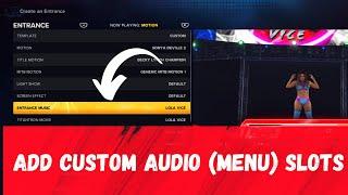 ADD CUSTOM AUDIO THEME NAMES | WWE 2K23