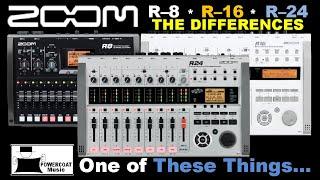 ZOOM R-8, R-16, R-24: Differences Explained