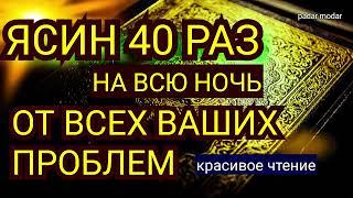  Сура "Ясин 40 раз, "на всю ночь"سورة يس Очень сложные проблемы будут решены Ин Ша Аллах