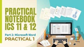 Practical Notebook: Microsoft Word - Practical 1