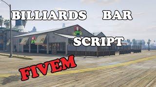 FiveM | QB-CORE  Billiards Bar Job Script | The Club RP | Tutorial