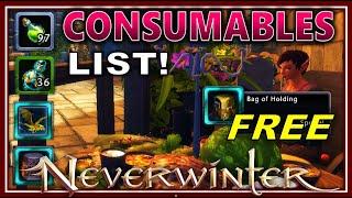 Don't Miss Out on these IMPORTANT Buffs! - ULTIMATE Consumable & Belt Item LIST for Neverwinter M24