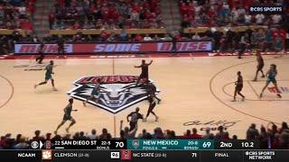 #22 San Diego State vs New Mexico WILD Ending | 2023 College Basketball