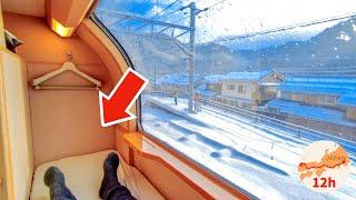 Kamar pribadi termurah di kereta tidur Jepang  Perjalanan 12 jam dari Stasiun Tokyo