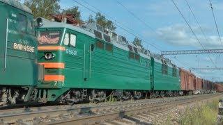 ВЛ11-459, ВЛ80Т-756 с грузовым поездом, 271км БМО
