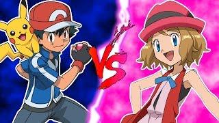 Ash Ketchup vs. Serena (Pokémon Abridged)