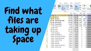 Find what files are taking up your hard drive space