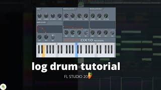 How to play log drums in Amapiano - FL Studio DX10 tutorial