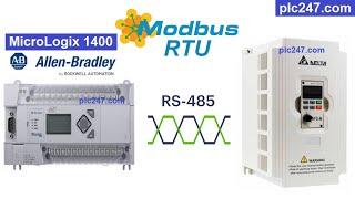 MicroLogix 1400 "Modbus RTU" Delta VFD-M Tutorial