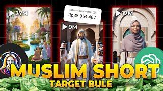 Lagi Rame! SHORT MUSLIM Target Bule Cuan Gede dari Youtube|Cara Dapat Uang dari Youtube 2024 Terbaru