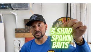 My Top 3 Shad Spawn Baits |  #shadspawn #bassbaits #bassfishing