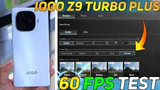 IQOO Z9 TURBO PLUS BGMI TEST | IQOO Z9 TURBO PLUS PUBG TEST | DM 9300 + PROCESSOR 