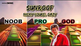 Nicky Youre, dazy - Sunroof - Noob vs Pro vs God (Fortnite Music Blocks)