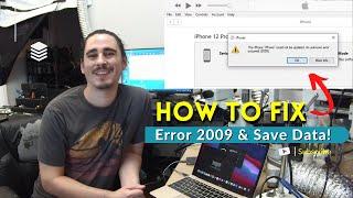 How to fix iPhone Error 2009 & Save Your Data! (iPhone 12 Pro Max Solution Only)