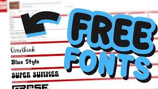 4 New Free Fonts of the Week! (free for commercial use)