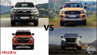 2021 Ford Ranger vs Isuzu D-Max vs Nissan Navara vs Toyota Hilux! Which Is The BEST Pickup Truck?