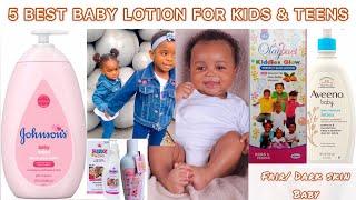 5 BEST BABY LOTIONS TO BUY: Kids & Teens Moisturizing Cream : Baby Lightening Lotion /baby skin care