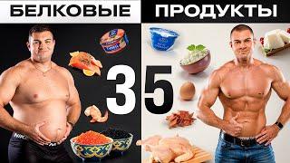 ТОП 35 продуктов с высоким содержанием белка