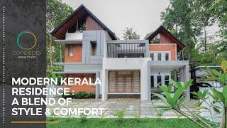 Modern Kerala Residence A Blend of Style & Comfort ️  | Concepts Design Studio