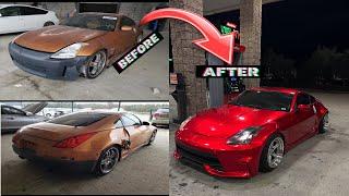 building a nissan 350z in 6 minutes  #350z #nissan #fyp #drifting #stance