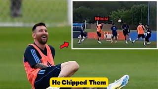 Lionel Messi Scores An Incredible Goal In Argentina Training