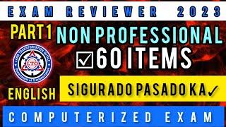 LTO NON-PROFESSIONAL EXAM REVIEWER 2023! | CODE A, A1 | ENGLISH PART 1