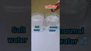 new science experiment with salt and water  do at home very early