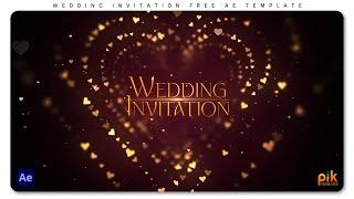Wedding Invitation - Free After Effects Template | Pik Templates