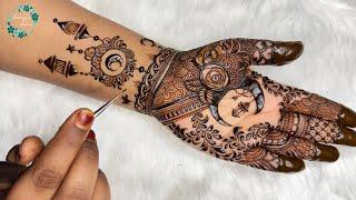 New Eid special mehndi design 2025| Full Front Hand Mehndi Design | Chand Mehndi Design