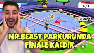 YENİ MR.BEAST PARKURLARINDA 3 KEZ FİNALE KALDIK!  -STUMBLE GUYS