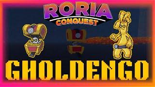 How To Get GIMMIGHOUL and GHOLDENGO In Roria Conquest! | Pokémon Brick Bronze