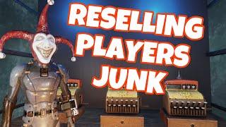 Reselling players junk after killing them with a trap base (fallout 76 toxic trap base and pvp)