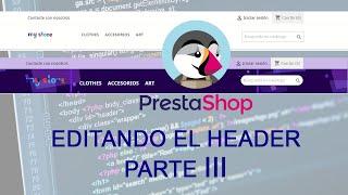 Aprender Prestashop - Editando cabecera (HEADER)  - códigos (PARTE 3)