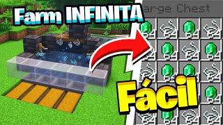 FARM de LINHA INFINITA e FARM de ESMERALDA - Minecraft 1.20