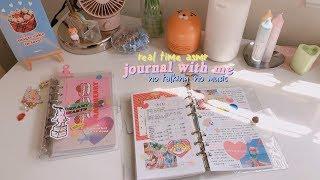 real time asmr journal with me #7  no talking no music