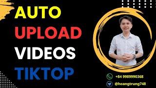 Auto Upload Video Tiktok | How To Auto Save Post Clips On Tik Tok From PC