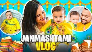 Family Sath ASHER ki Pehli Janmashtami ️ || Hamara KANHA