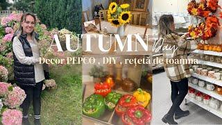 O ZI DE TOAMNĂ ACASĂ CE am găsit în PEPCODecorațiuni KIK si PEPCO| DIY și o rețetă de toamnă