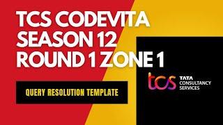 Query Resolution Template | TCS CodeVita Round 1 Zone 1 | #tcs #tcscodevita